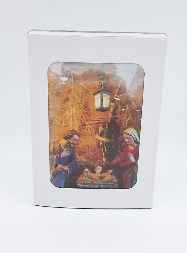 Kerstkaarten doosje 10x Jozef en Maria (F13085)