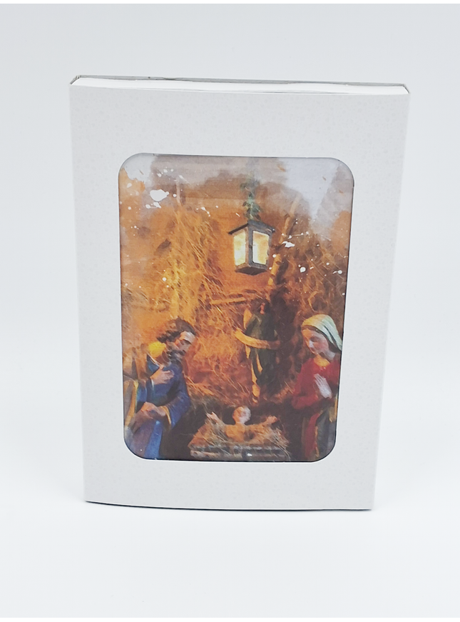 Kerstkaarten doosje 10x Jozef en Maria (F13085)