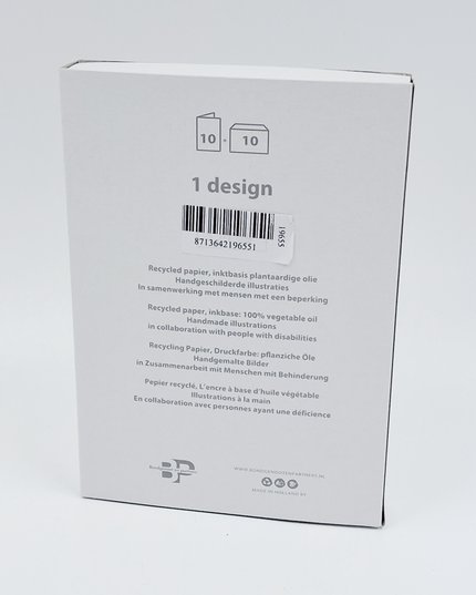 Kerstkaarten doosje 10x vos, "Prettige Kerstdagen en een gelukkig Nieuwjaar" (F13096)