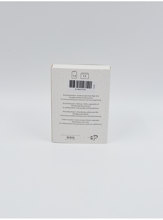 Kerstkaarten doosje 12x kerstkaars