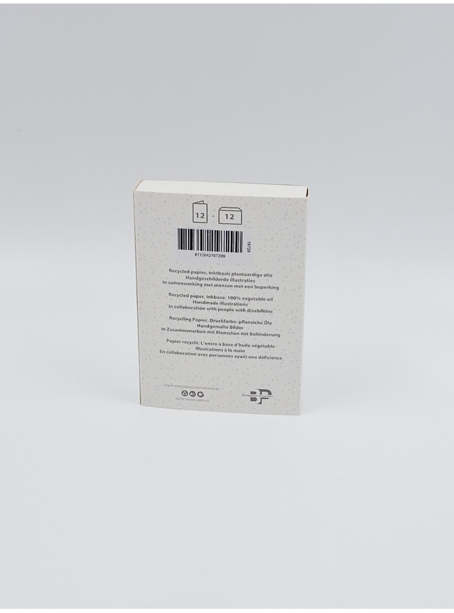 Kerstkaarten doosje 12x kerstballen