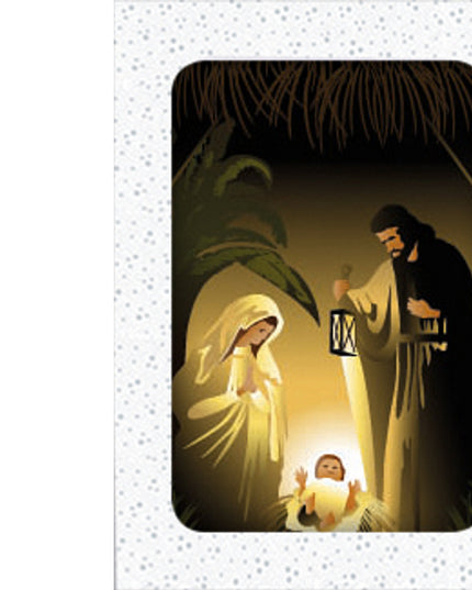 Kerstkaarten doosje 12x Jozef, Maria, Jezus