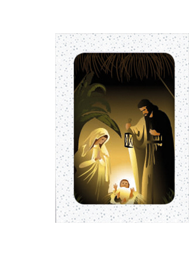 Kerstkaarten doosje 12x Jozef, Maria, Jezus