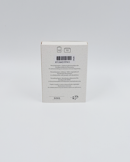 Kerstkaarten doosje 12x winter konijn