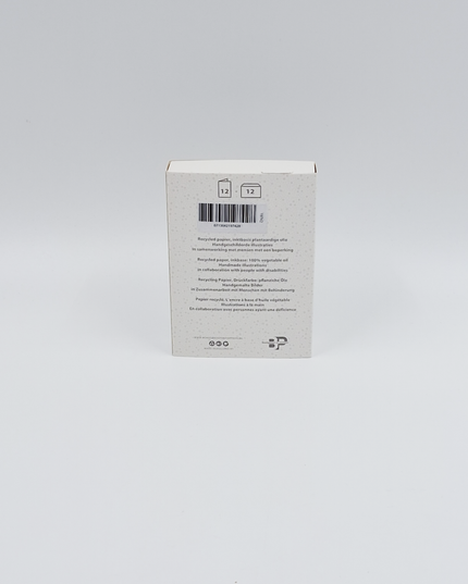 Kerstkaarten doosje 12x winterlandschap