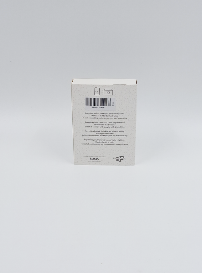 Kerstkaarten doosje 12x winterlandschap