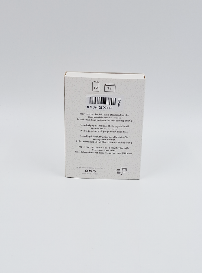 Kerstkaarten doosje 12x kerst trui rood