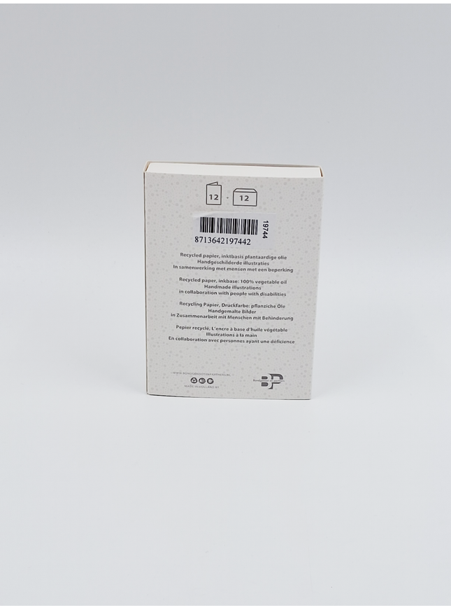 Kerstkaarten doosje 12x kerst trui rood