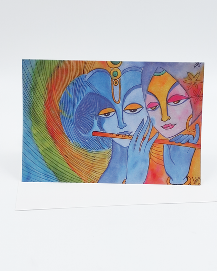 Wenskaart Krishna