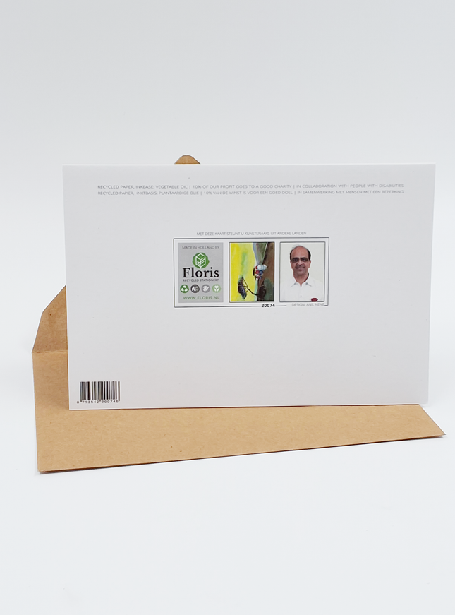 Wenskaart vrouwen aan de wandel