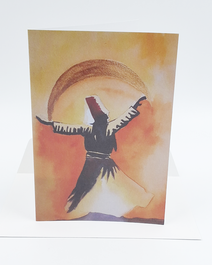 Wenskaart gouden dans