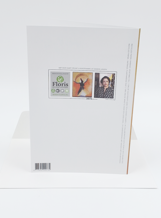 Wenskaart gouden dans