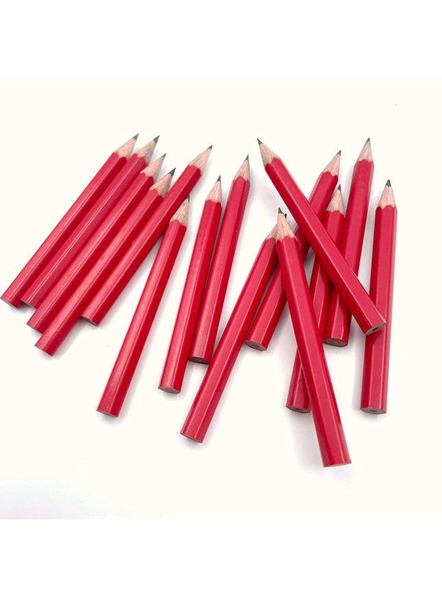 Rood mini-potlood (ca. 9 cm)