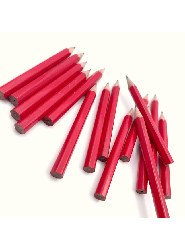 Rood mini-potlood (ca. 9 cm)