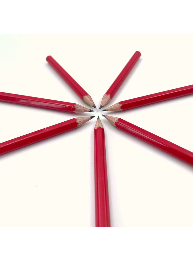 Rood mini-potlood (ca. 9 cm)