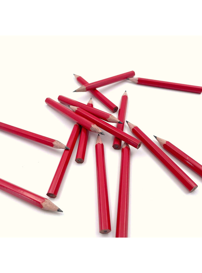 Rood mini-potlood (ca. 9 cm)