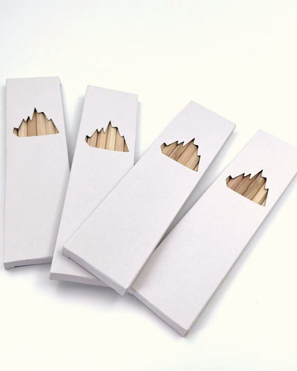 Ecobos doosje met 6 kleurpotloden blanco