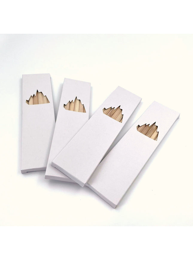 Ecobos doosje met 6 kleurpotloden blanco